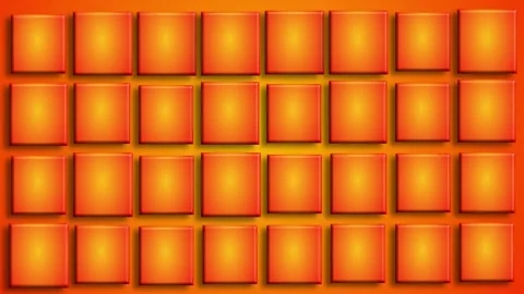 Orange square grid pattern 3d blocks texture modern abstract background Stock Footage 330436851