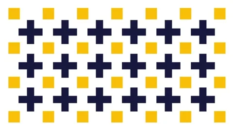 Orange Square Navy Cross Pattern Stock Footage 346804383
