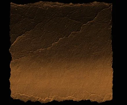 Orange square Realistic Torn Paper Edge — Scrap Paper Texture Overlay Stock Illustration