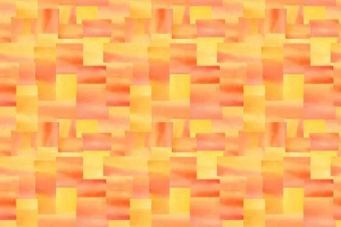 Orange squares abstract geometric forms repeat pattern, simple background Stock Illustration