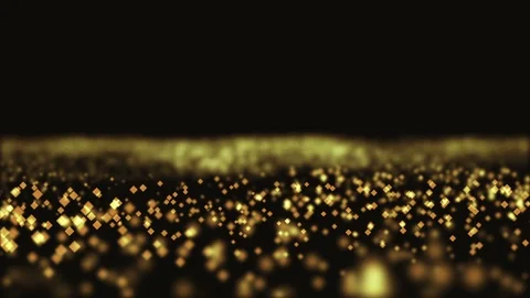 The orange squares' particle spinning background abstract minimal animation. Stock Footage 115315038