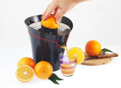 Orange squeezer Stock Photos