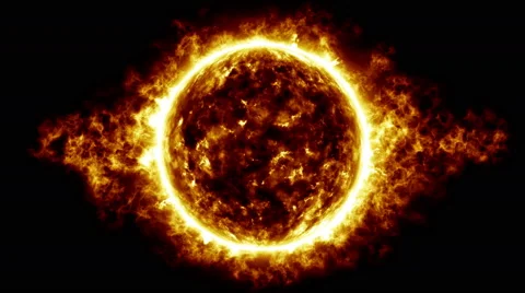 Orange star atmosphere Stock Footage 49732829