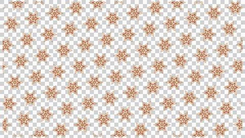 Orange Star Decorative Pattern on White Background 스톡 일러스트