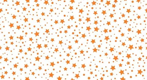 Orange star pattern on white background イラスト素材