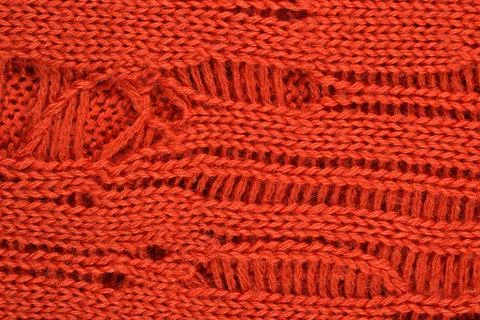 Orange stockinet background Stock Photos