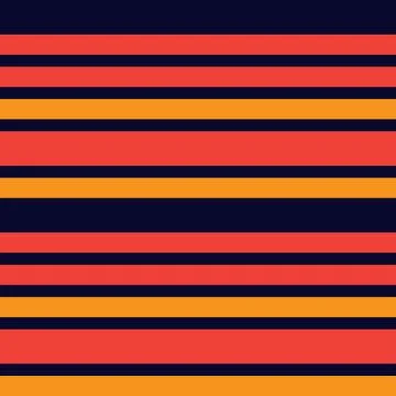 Orange Stripe seamless pattern background in horizontal style Stockillustratie