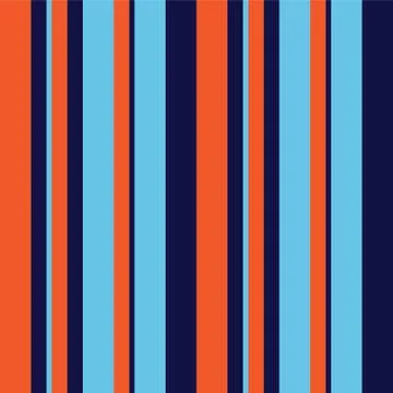 Orange Stripe seamless pattern background in vertical style Stock Illustration