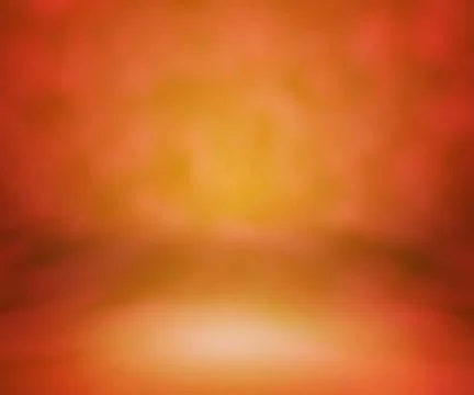 Orange studio backdrop with floor Stock Illustration