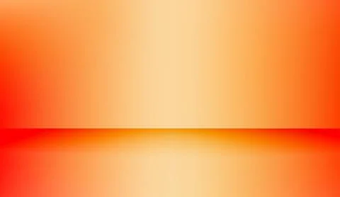 Orange studio background with warm lighting gradient and empty space for Ilustração Stock