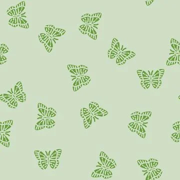 Orange sulfur summer glyph vector seamless pattern Stock Illustration