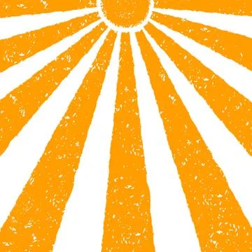 Orange Sun background Stock Illustration