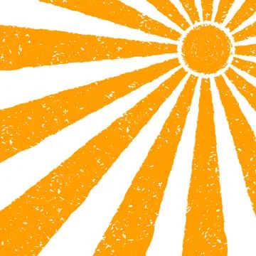 Orange Sun background Stock Illustration