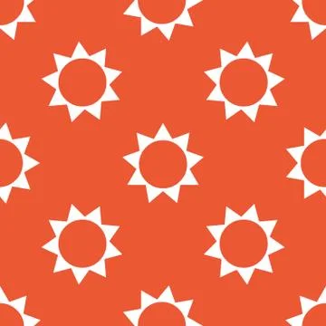 Orange sun pattern Stock Illustration
