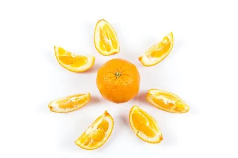 Orange sun Foto stock