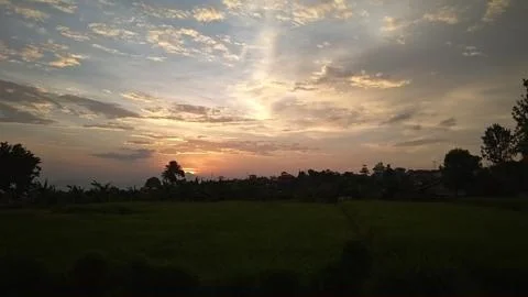 Orange Sun 库存照片