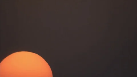Orange sun sunrise Stock Footage 80598817