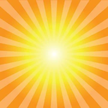 Orange Sunburst Pattern Background. Radial Background. Sunburst Pattern Stock Illustration