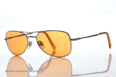 Orange sunglasses Stock Photos