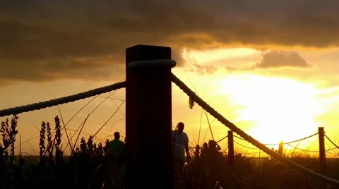 Orange sunset on Captiva Stock Footage 54909391