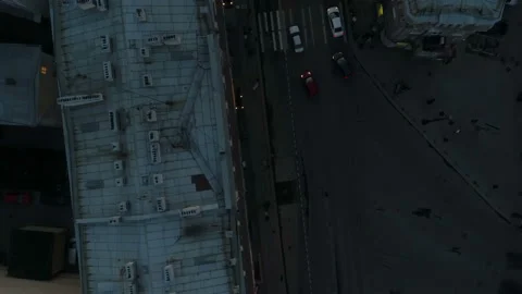 Orange sunset in the city Video stock 102340557