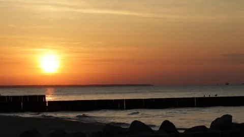 Orange sunset Vidéo 84797928