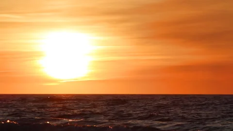 Orange sunset 库存影片 91330099