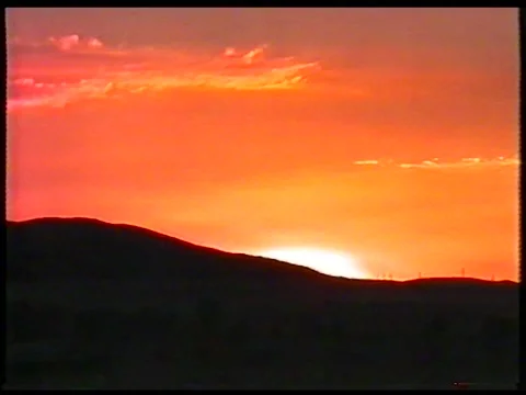 Orange Sunset Stock Footage 344379857
