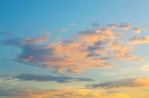 Orange sunset Stock Photos