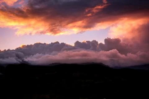 Orange sunset Foto stock