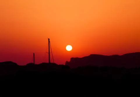 Orange Sunset Stock Photos
