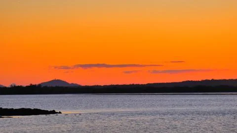 Orange Sunset 写真素材