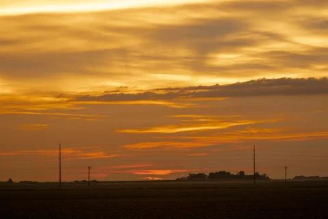 Orange Sunset Stock-Fotos