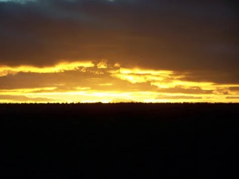 Orange sunset Foto stock