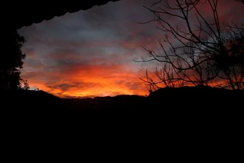 Orange Sunset Stock Photos