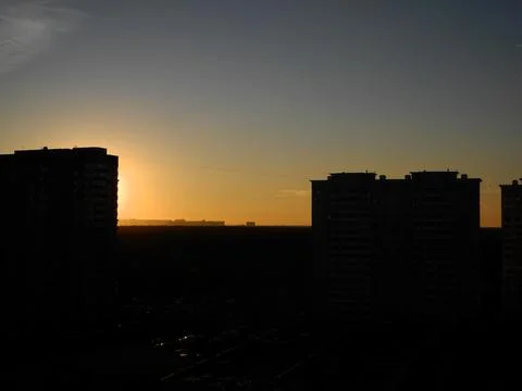 Orange sunset Foto stock