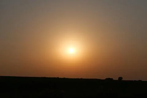 Orange sunset Fotos de archivo