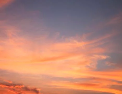 Orange sunset sky Stock Photos