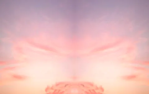 Orange sunset sky Stock Photos