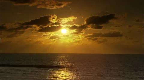 Orange Sunset timelapse 動画素材 12761312