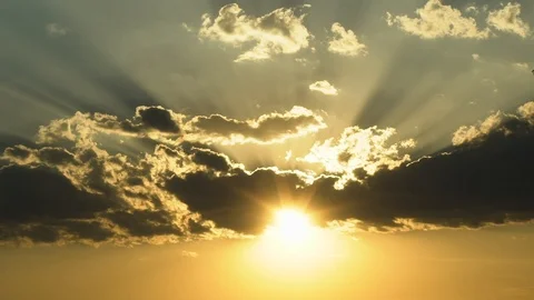 Orange Sunset timelapse Stock Footage 108692667