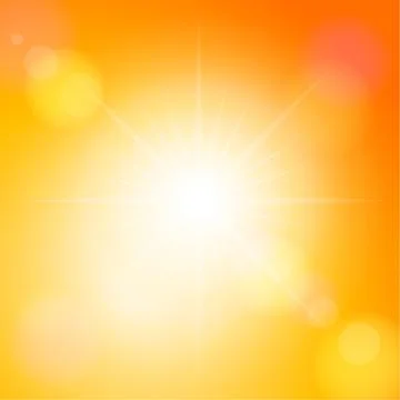 Orange sunspot Stock Illustration