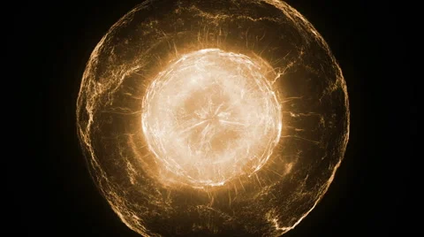 Orange supernova explosion Stock Footage