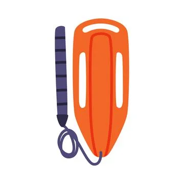 Orange Surface Marker Buoy or Life Float as Personal Flotation Device for Ilustración de archivo