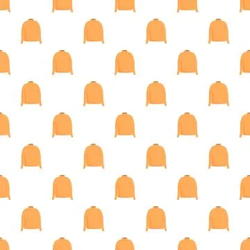 Orange sweater clothing pattern seamless background 스톡 일러스트