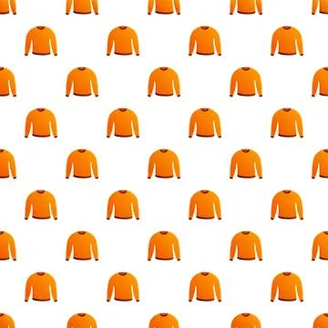 Orange sweater pattern filling the background Stock Illustration