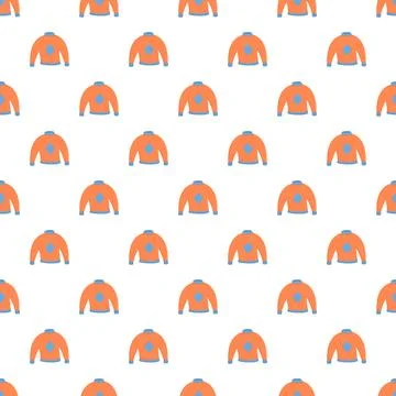 Orange sweaters pattern creating winter fashion background Stock Illustration