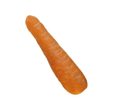 Orange sweet carrot on white background.Texture or background Stock Photos