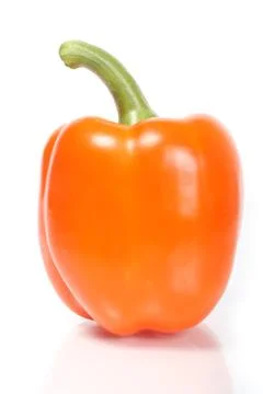 Orange sweet pepper Stock Photos