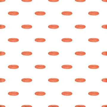 Orange swim rings seamless pattern creating summer float background 스톡 일러스트
